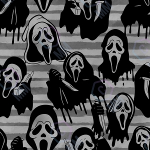 Dresówka pętelka druk cyfrowy horror