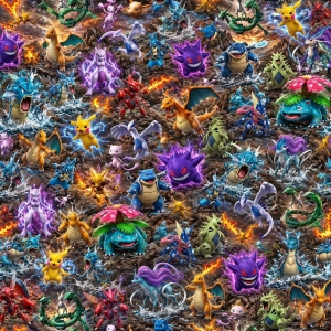 Dresówka pętelka druk cyfrowy  pokemon